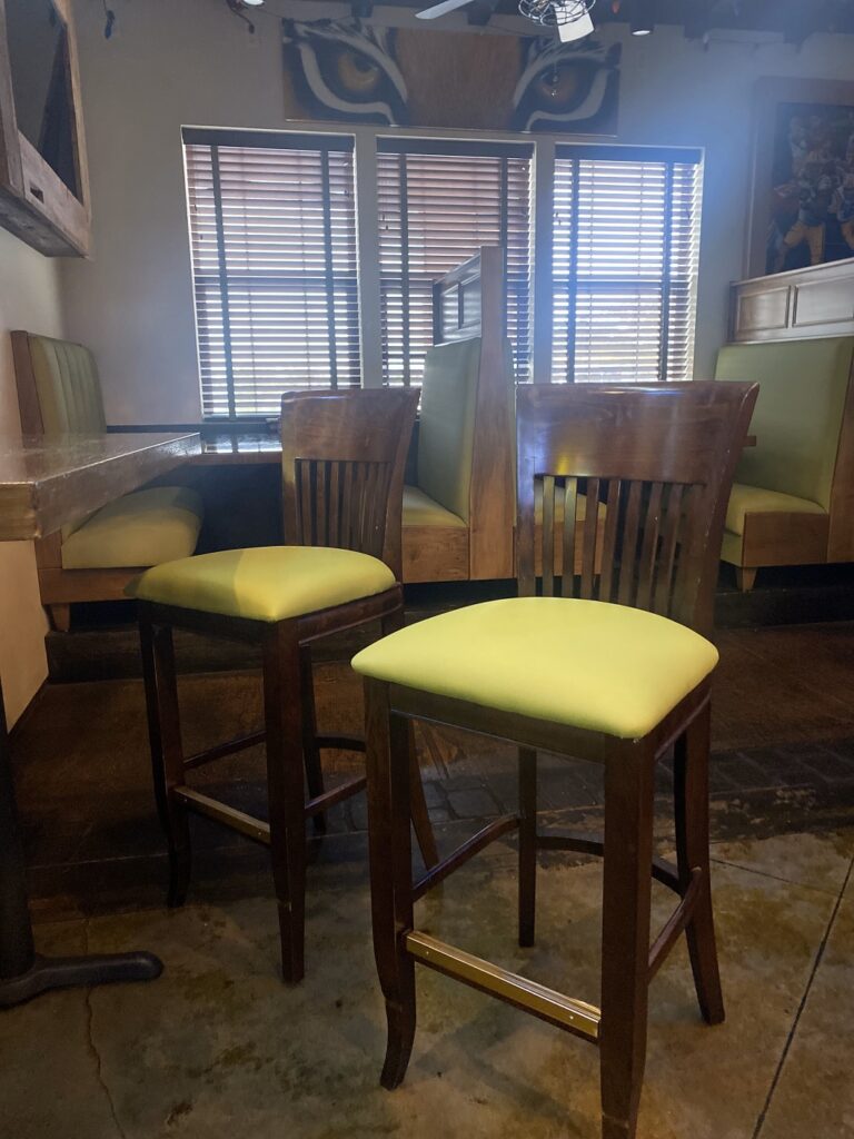 Repaired Restaurant Chairs